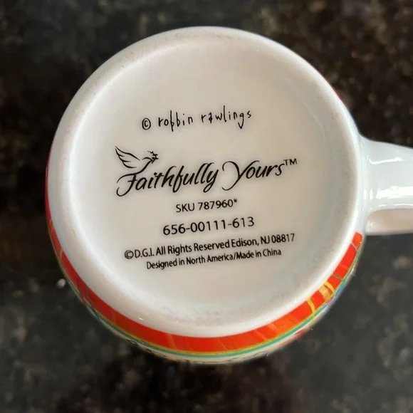 Faithfully Yours friendship coffee cup - Picture 3 of 5
